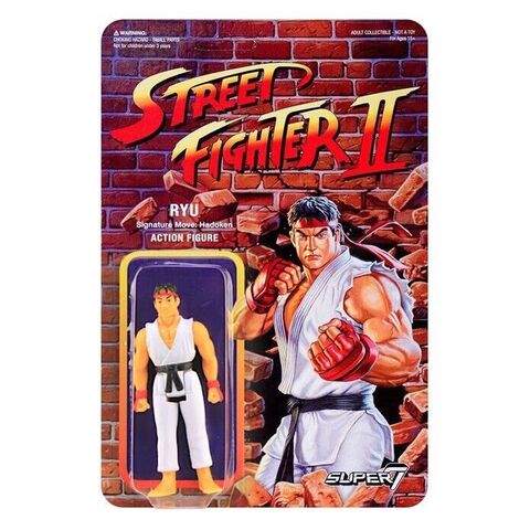 Фигурка Super7 Street Fighter II: Ryu (White Suit)