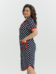 4572 Халат на пуговицах