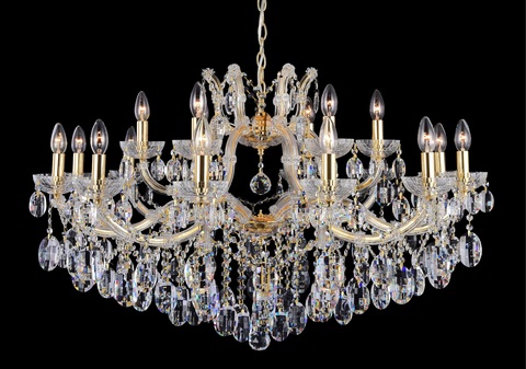 Подвесная люстра Crystal Lux HOLLYWOOD SP12+6 GOLD