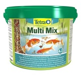 Корм для прудовых рыб Tetra Pond MultiMix гранулы, хлопья, таблетки, гаммарус 10 л