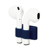 Силиконовый держатель на руку, ремешок часов, сумку или на шею для Airpods (Темно-синий)