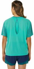 Женская теннисная футболка Asics Nagino Tennis Loose T-Shirt - aurora green/rich teal