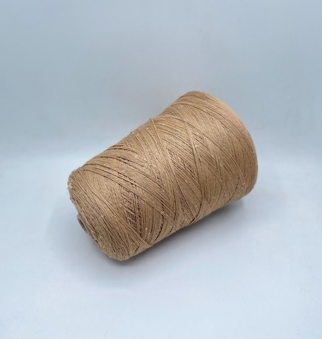 Бобинная пряжа (пр.Италия).art-Merino paillettes 380м/100гр, 96% меринос, 4% Пайетки(3мм)(полиэстер), цвет-Бежевый,неоднотонный+прозрачная пайетка(6), арт.31120