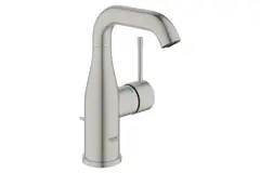 GROHE Essence 24173DC1 Смеситель для раковины с донным клапаном, M-Size, суперсталь фото