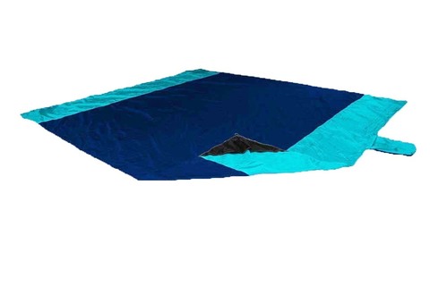 Картинка пляжное покрывало Ticket to the Moon Beach Blanket Navy/Turquoise - 1