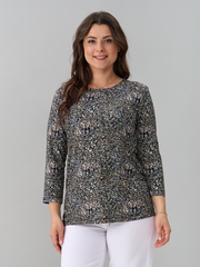 Лонгслив ЛНв-306/леопардхаки-мелкий