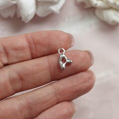 Буква A, родий, 13 мм, 1 шт, П701