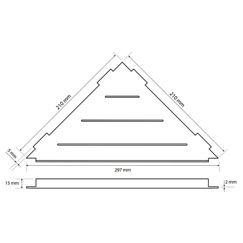 полка для душевой Bemeta нержавейка