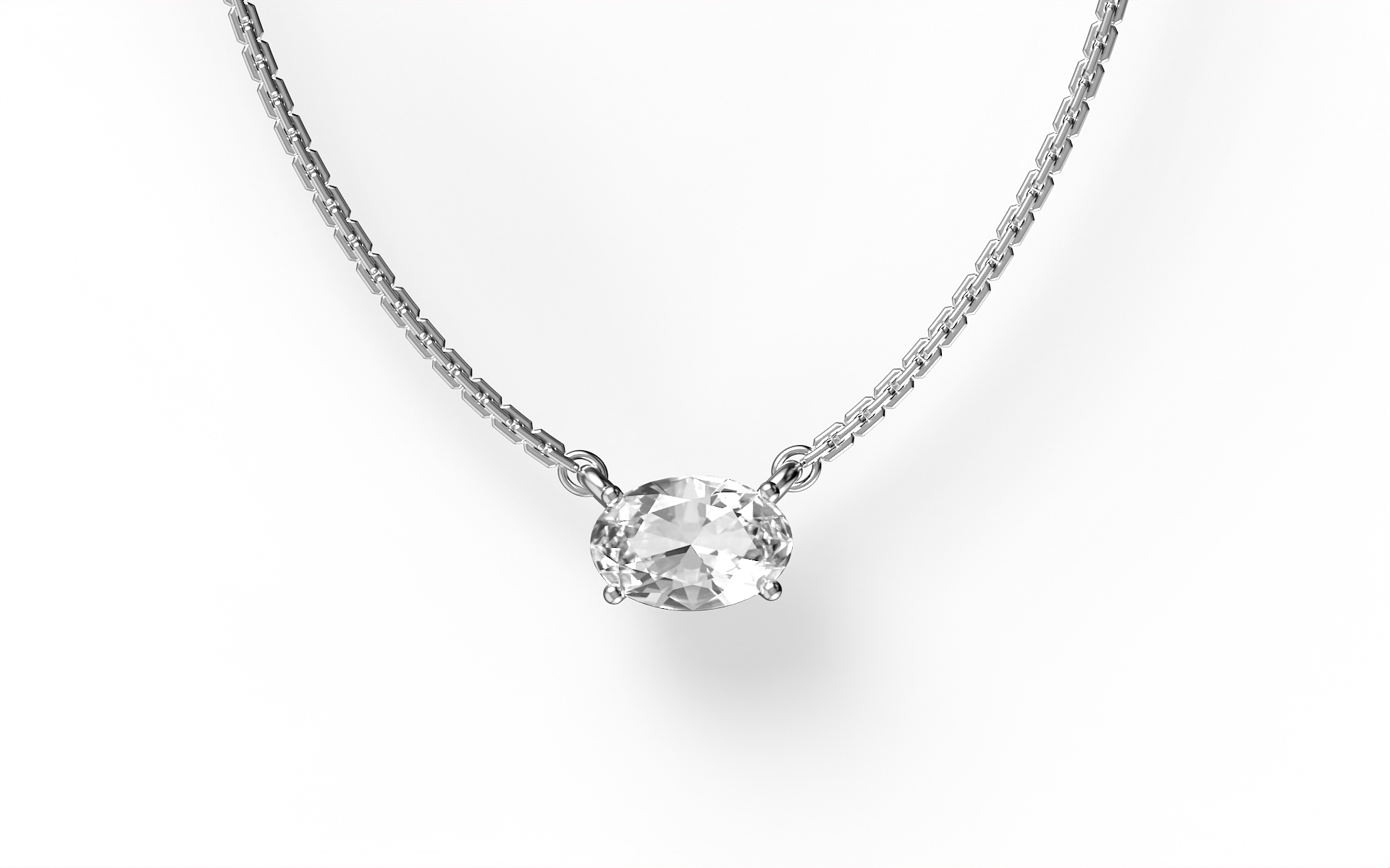 Колье Subtle Statement Necklace – Oval