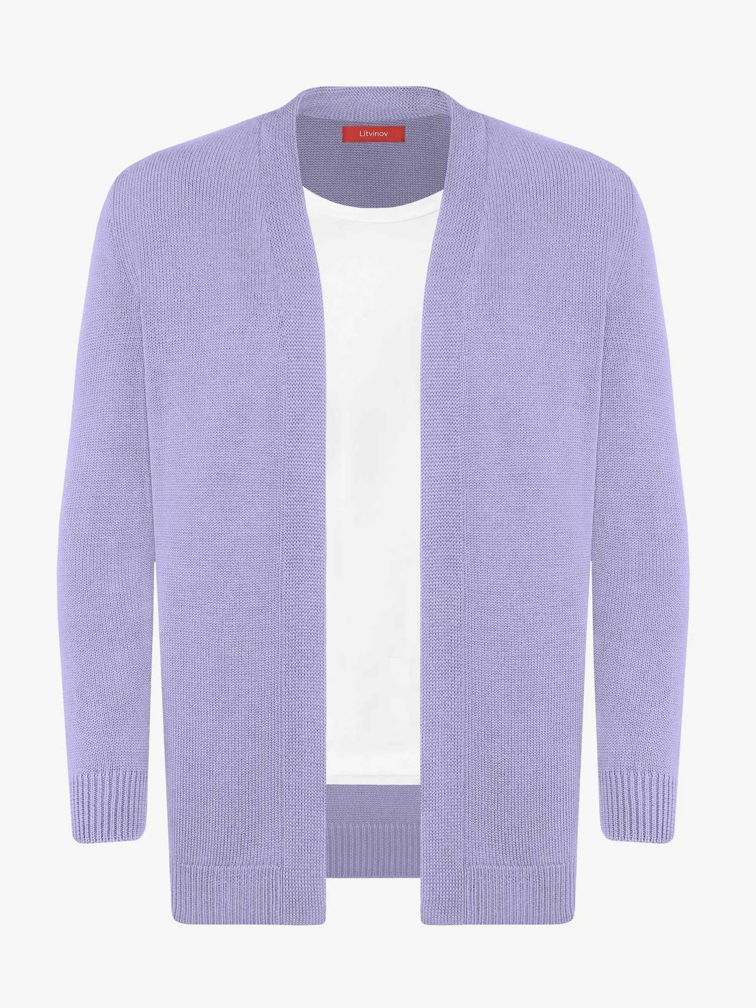 Кардиган с планкой из шелка