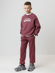 джемпер  для мальчика  КР 302802/коричневый 1614 к634