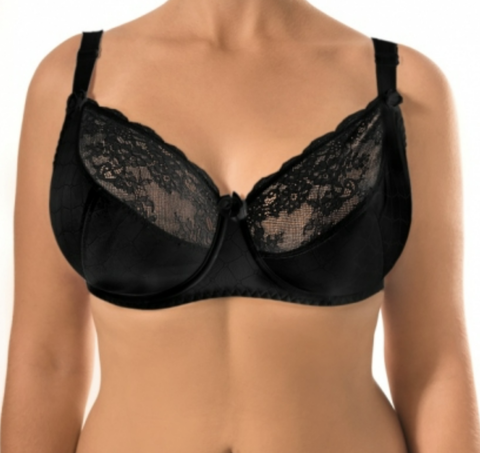 Lisse Бюстгальтер M-007/1 черный 100D (мягкая чашка)