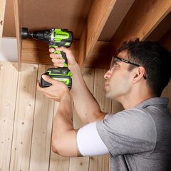 Дрель-шуруповерт Greenworks GD24DD90К4 24V (90Нм) аккумуляторная, с АКБ 2×4 А/ч и ЗУ