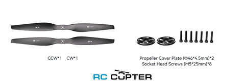 Пропеллер карбоновый VZ 38x15 T-Motor (пара)