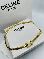 Колье чокер CELINE с подвеской логотипом