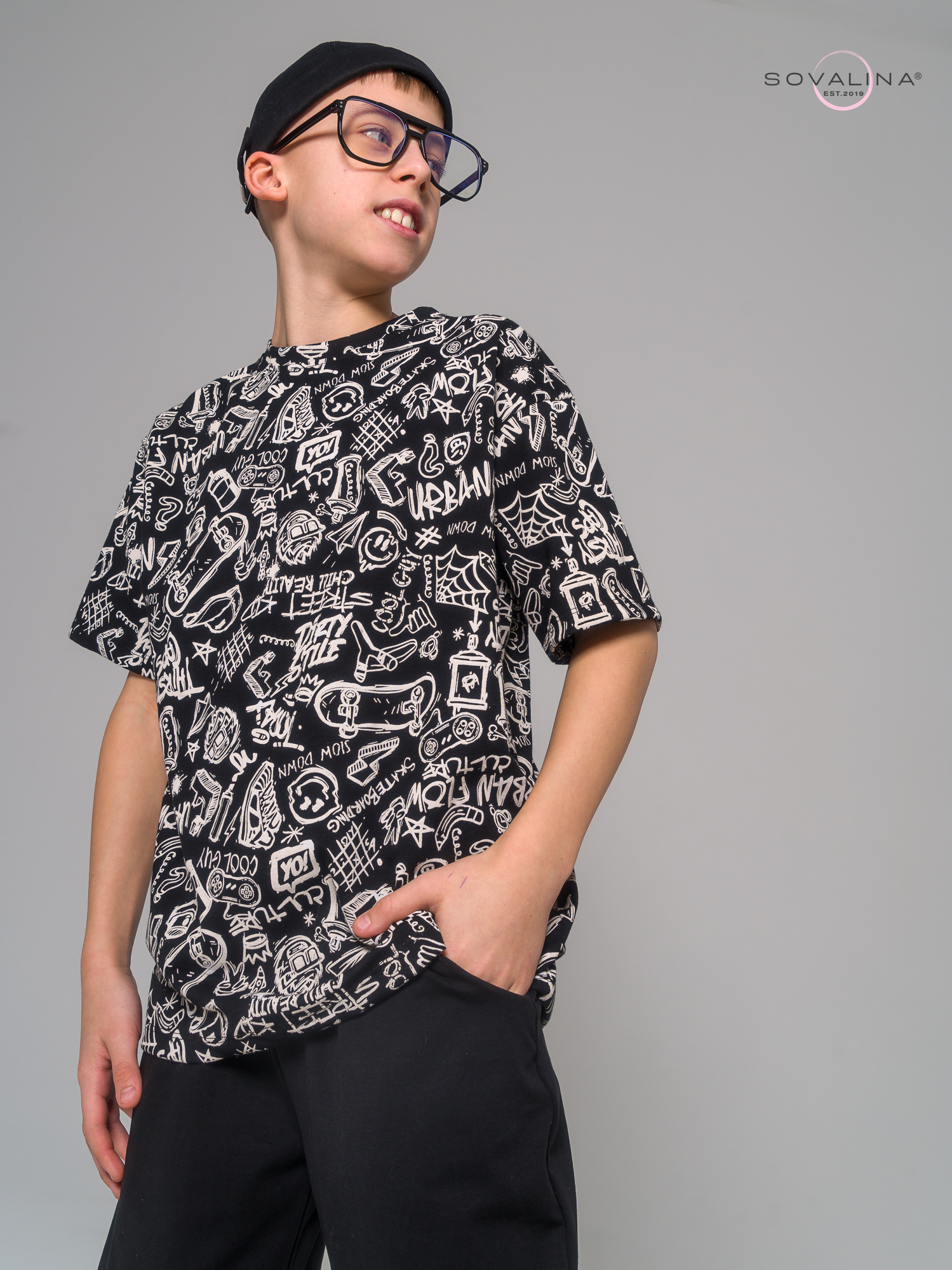 Костюм Daily men скейты-черный