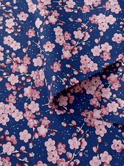 Ткань бязь плательная, рис. "Сакура", ширина 150 см, арт. 342
