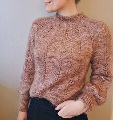 Описание по вязанию свитера спицами "Egrelti"