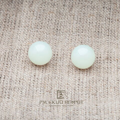 Бусина 10мм. Буромский нефрит (модэ).