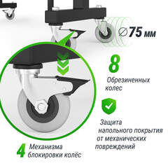 Всепогодный теннисный стол UNIX Line outdoor 14 мм SMC зеленый, для улицы