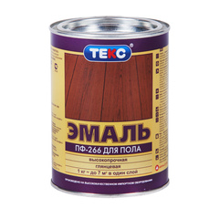 ТЕКС Эмаль ПФ-266 класс УНИВЕРСАЛ красно-коричневая (1кг)