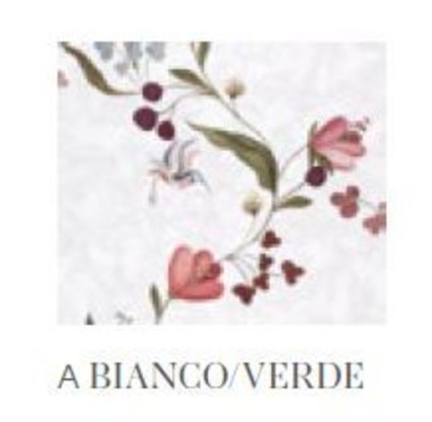 Постельное белье 2 спальное евро La Perla Armonie A bianco verde белое