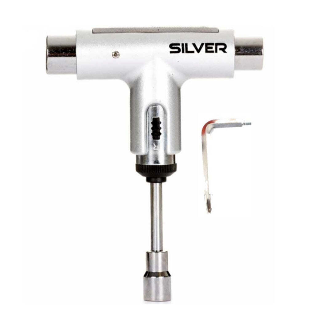 SILVER Premium Skate Tool (Metallic Silver) Ключ для скейта (скейт-тул)