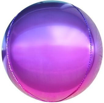 К Сфера 3D, 22''/56 см, Градиент Фуше/Фиолетовый, 1 шт.