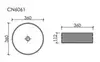 Ceramica Nova CN6061 Умывальник чаша накладная круглая (цвет розовый) Cristal 360*360*112мм