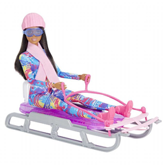 Кукла Барби с санками "Зимнее приключение" Barbie Sledge Winter
