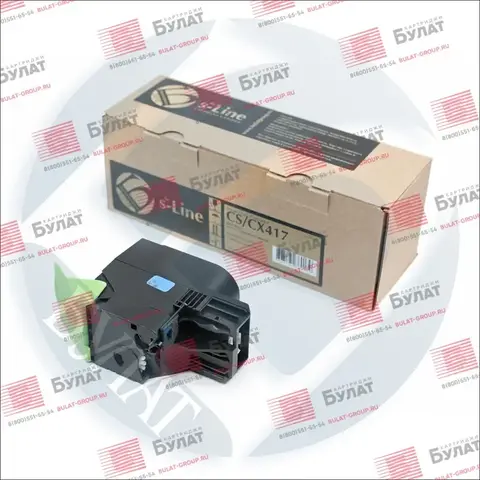 Тонер-картридж БУЛАТ s-Line 71B5HC0, 71B0H20 для Lexmark CS417, CX417, CX517 (Голубой, 3500 стр.), универсальный