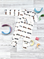 Комбинезон Mjölk Sleep and Play Retro Cars, уценка