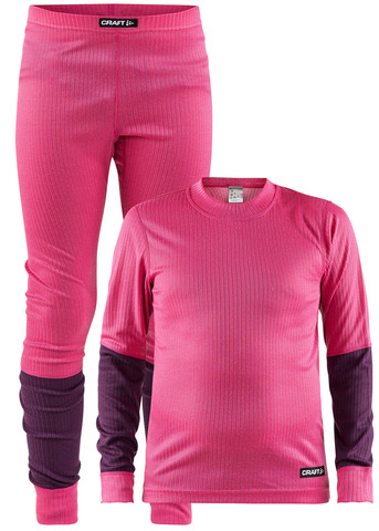 Комплект термобелья Craft Baselayer Set Pink детский