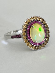 Опал (кольцо из серебра)