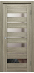 Межкомнатная дверь X-5 / Цвет Тон Неаполь / Зеркало / Двери Верда