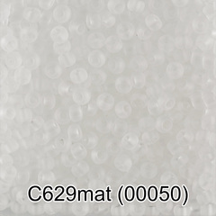 Бисер Чехия "GAMMA" круглый 3 10/0 2.3 мм C629 mat прозрачный мат. ( 00050 )