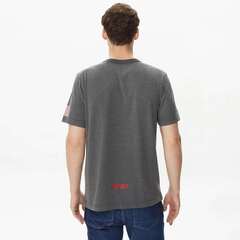 Футболка Alpha Industries Nasa Worm Logo Tee Dark Charcoal Heather (Серая)
