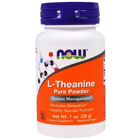 Now Foods, L-Theanine Pure Powder, 1 oz (28 g)