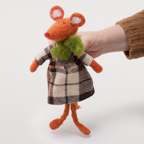 ИГРУШКА ОРАНЖЕВАЯ МЫШКА