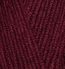 ALIZE "SUPERLANA MIDI", 25% Шерсть, 75% Акрил, 100 гр, 170 м, 57 бордовый