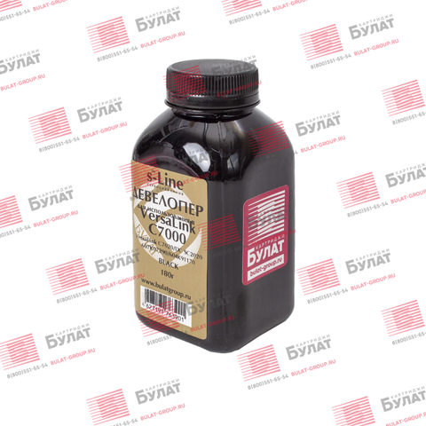 Тонер с девелопером БУЛАТ s-Line VersaLink C7000 для Xerox VersaLink C7000 банка (Чёрный, банка 170 г)