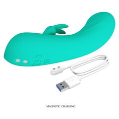 Зеленый мини-вибратор DJ Stick - 12,7 см. - 