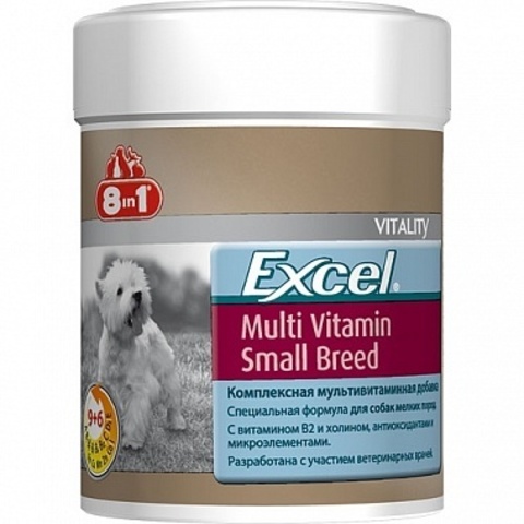 8 in 1 EXCEL витамины Adult Multi Vitamin для собак мелких пород   70 таблеток