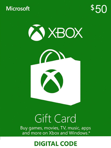 Пополнение бумажника на 50$ (Xbox Store USA) [Цифровой код доступа]