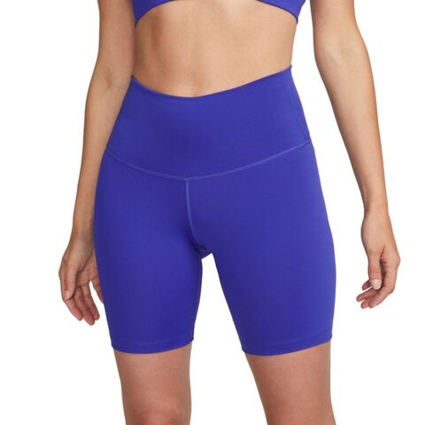 Женские теннисные шорты Nike Yoga Dri-Fit Short 7in - lapis/iron grey