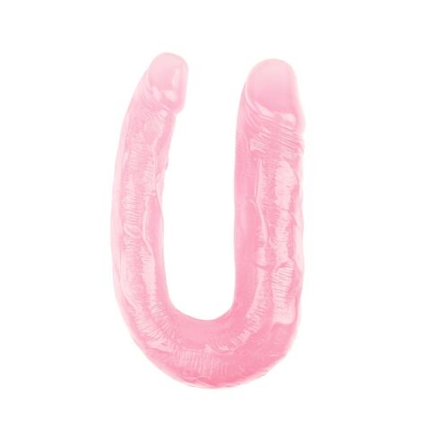 Розовый U-образный фаллоимитатор 13 Inch Dildo - 17 см. - Chisa CN-711941676