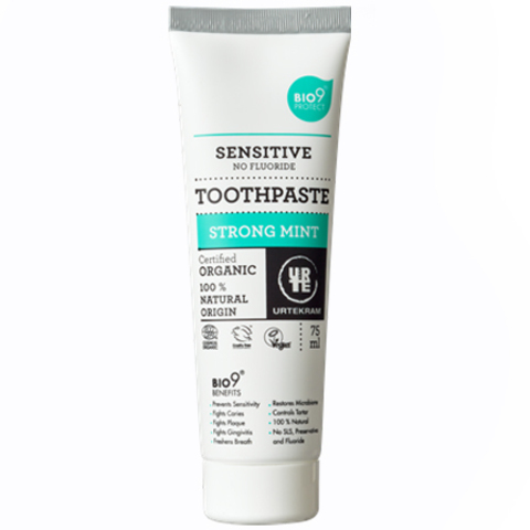 Urtekram Зубная паста с сильным ароматом мяты для чувствительных зубов