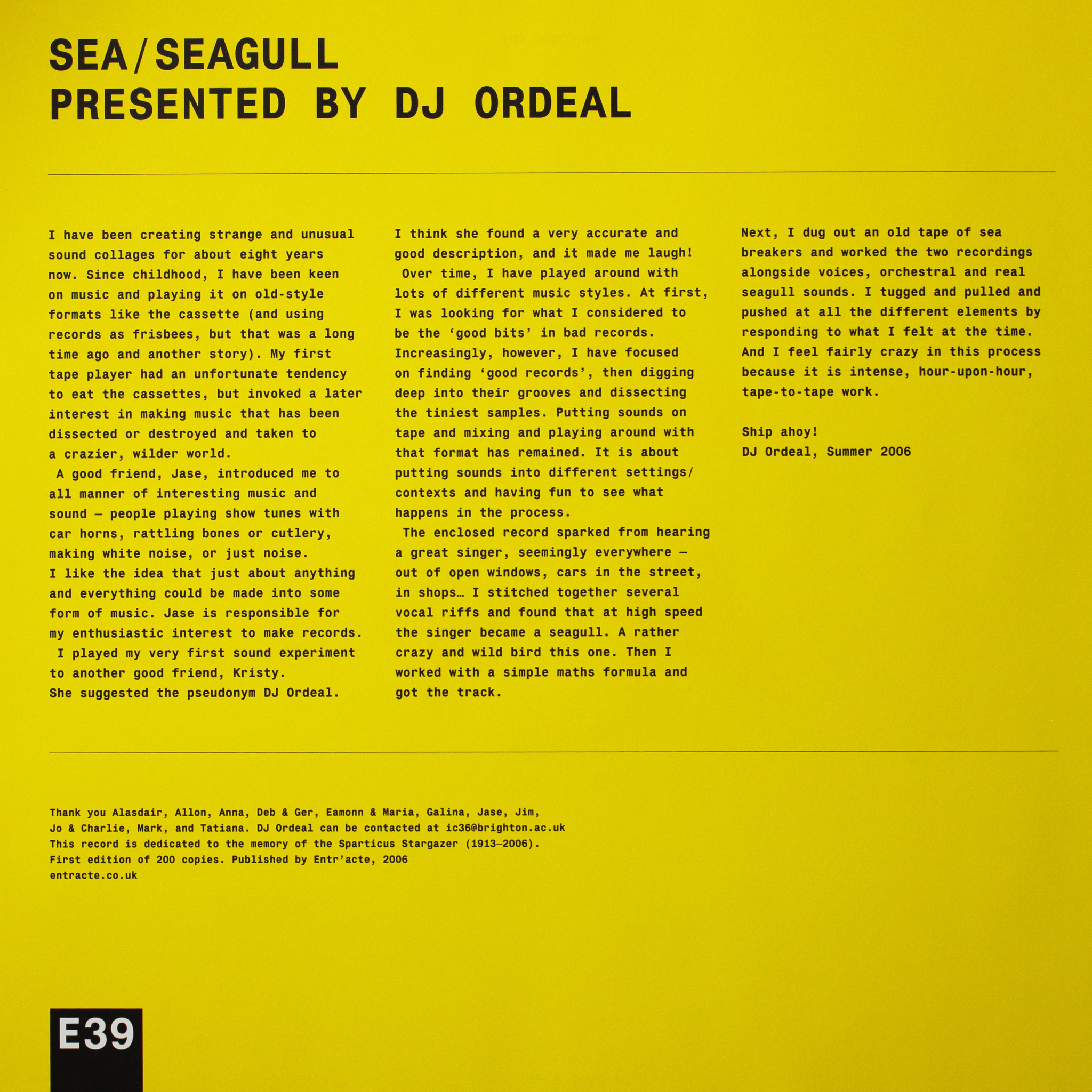 Sea / Seagull
