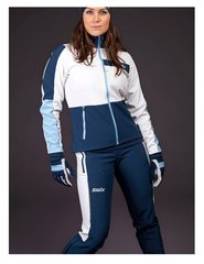 Перчатки лыжные женские Swix Cross темно-синий - 2