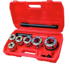 43-7-001 Набор для нарезания резьбы пластмассовый кейс, 9 предметов (РемоКолор)